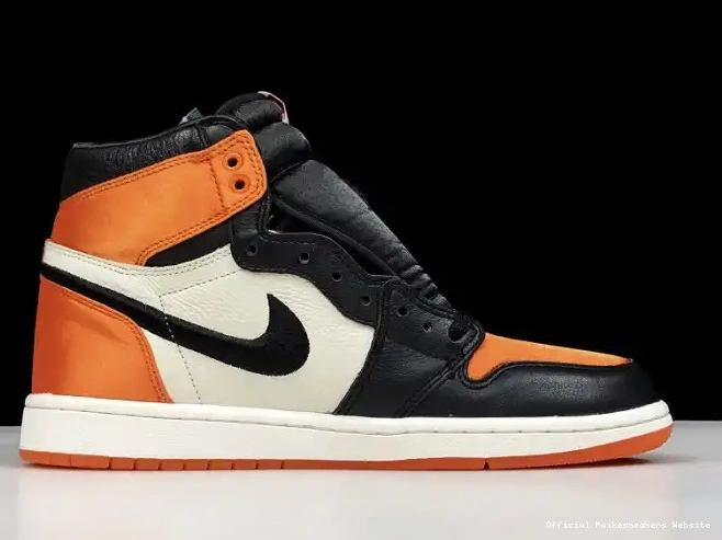 Official Maikesneakers Jordan 1 Satin Retro Air Shattered Womens AV3725-010 Backboard 0414